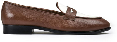 dumanera Berlin Loafers For Men(Tan, White , 6)