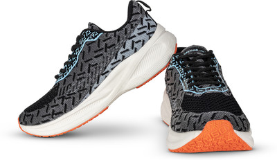 VECTOR X Zebra Mesh With TPU Upper & Rubber Sole Jogging, Lightweight, Running & Gym Running Shoes For Men(Grey , 9)
