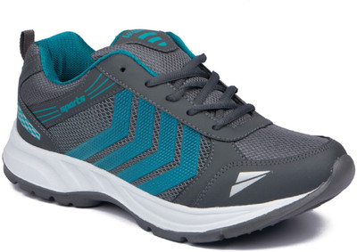 asian Wonder-14 Men’s Sports Shoes | Stylish Breathable, Lightweight Sneakers for Boys Training & Gym Shoes For Men(Grey, Green , 9)