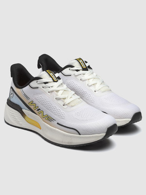 action Athleo NITRO 2501 Lightweight Comfortable Stylish Sports Lace Up Running Shoes For Men(White , 7)