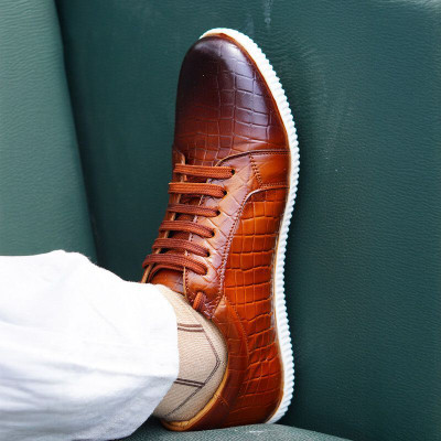 MATR LIFESTYLE formal shoes for men Sneakers For Men(Tan , 6)