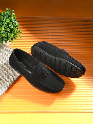 KILLER KL50006 Lightweight Comfort Extra Soft Summer Trendy Premium Stylish Loafers For Men(Black , 6)