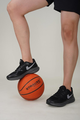 leacom Lightweight Badminton Shoes for Men & Women & Anti Skid Pickleball Shoes Casuals For Men(Black , 10)