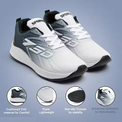 JENRICK Rick-1125 Outdoors For Men(Black, White , 8)