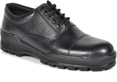 TSF Black Leather Uniform Boot's Lace Up For Men(Black)