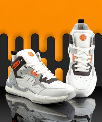 bacca bucci LORD Mid-Top Sneakers For Men(White , 10)