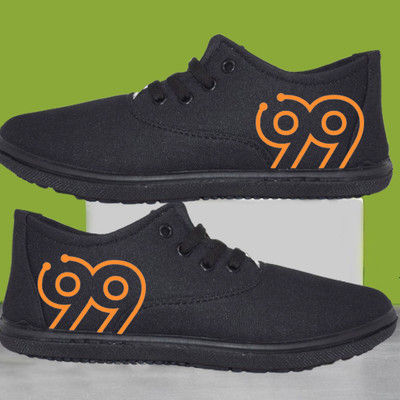 KANEGGYE New Men Canvas Shoes Engineered for comfort, styled for impact Loafers For Men(Black , 7)