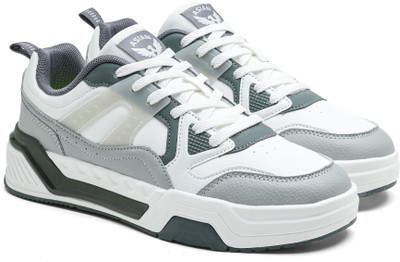 asian MOJO-01 Sneakers for Men | Lifestyle Casual Sneakers for Men | Sneakers For Men(Olive, White , 6)