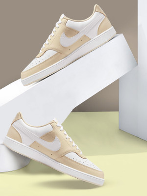 NIKE Court Vision Low Sneakers For Men(Beige , 9)