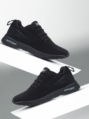 asian Delta-21 Black Sports,Walking,Casual, Running Shoes For Men(Black , 8)