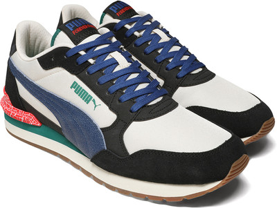 PUMA St Runner V4 L Retro Run Sneakers For Men(White , 6)