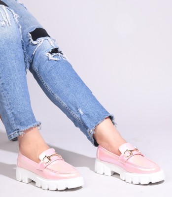 SELFIEE Loafers For Women(Pink , 5)