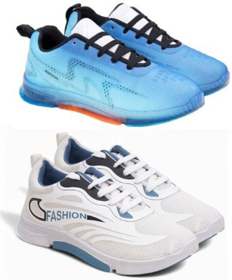 HOTSTYLE 2 Pair Combo Sneakers For Men(Multicolor , 8)