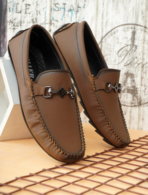 KILLER Premium Men’s Loafers | Lightweight Casual Slip-On Comfort Loafers For Men(Tan , 10)