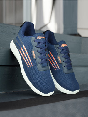 AJANTA Lightweight and Comfortable Shoes with Anti-Skid Eva Sole Running Shoes For Men(Navy , 9)