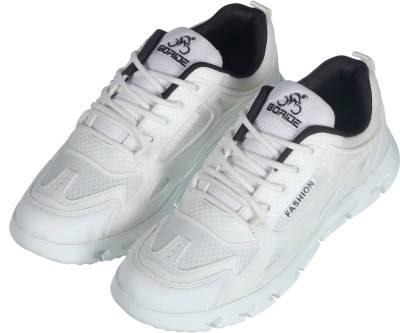 GO RIDE FASHION Sports Running Shoes For Men(White , 6)