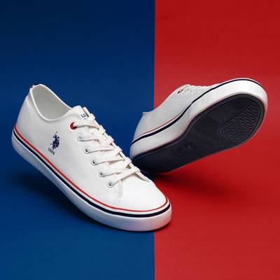 Us polo assn canvas shoes on sale