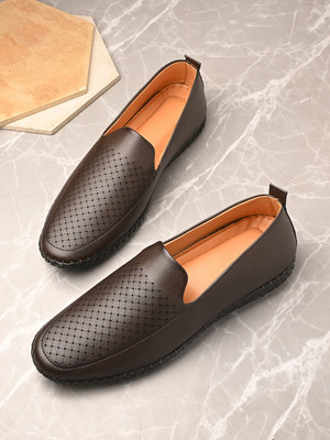 MACTREE Loafers For Men(Brown , 9)