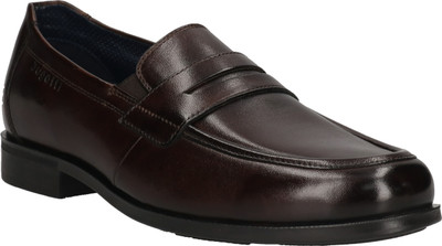 Bugatti bugatti dark brown Premium Leather Slip-On Corporate Casuals For Men(Brown , 8)