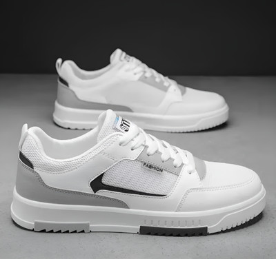 Onmac enterprises Stylish Casual Sneakers For Men & Boys Sneakers For Men(White, Black , 10)
