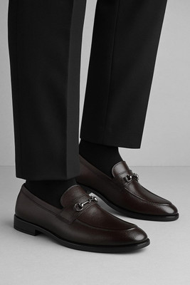 SERSI Partywear Shoes for Men. Slip On For Men(Brown , 10)