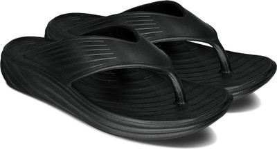 BRUTON Men Slides(Black , 7)