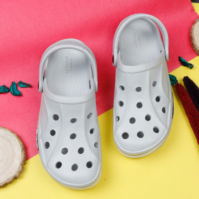 WOCMEC Men Clogs(Grey , 10)