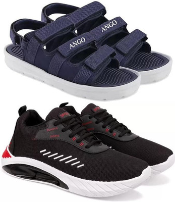 ELASA TY-SUMER BLUE_TOOFAN BLACK Running Shoes For Men(Blue , 8)