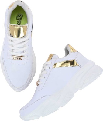 SEFONIA Girls Lace Sneakers(White)