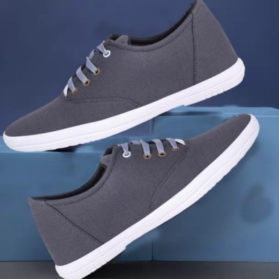 Kzaara New Men or Boys Stylish Canvas Shoes for Every Ocassion Casuals For Men(Grey , 2)