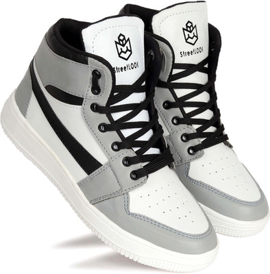 overstar HIGH TOP Attractive & Best Quality Sneakers Shoes for Men's & Boy's High Tops For Men(Grey , 10)