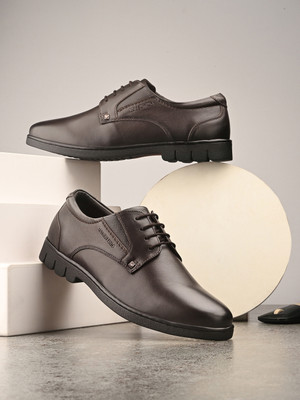 VALENTINO Derby For Men(Brown , 6)