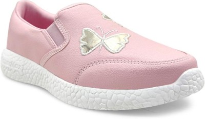 KazarMax Women Sneaker Shoes EL023 Slip On Sneakers For Women(Pink)