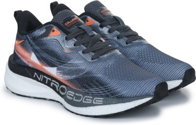 COLUMBUS RISEFLEX Running Shoes For Men(Grey, Orange , 9)