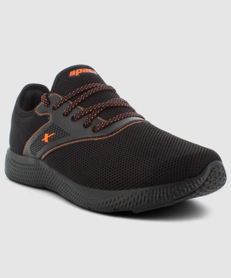 Sparx SM 9034 Walking Shoes For Men(Black, Orange , 7)