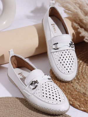 Denill Bellies For Women(White , 5)