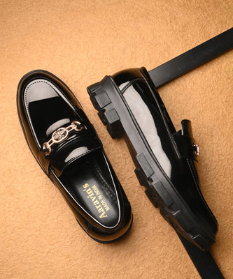 Aaravin's Loafers For Men(Black , 10)