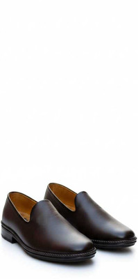 Krishna collection Brown Ethnic Slip-On Mojari Shoes for Men Party Wear For Men Party Wear For Men(Brown , 6)