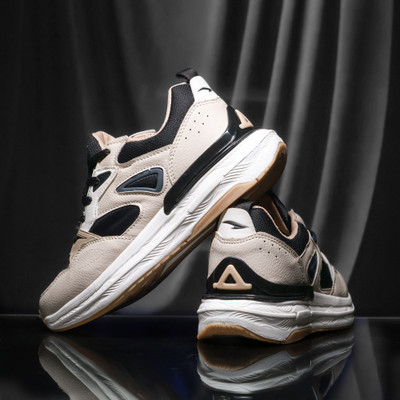 asian Powerkick-51 Sneakers for Men & Boys | Lightweight Sports Comfortable Shoes Sneakers For Men(Beige, Black , 6)
