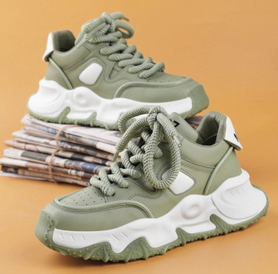 STREETLOOK STREETLOOK OGY RETRO SHOE HIGH PREMIUM QUALITY MEN CHUNKY SNEAKERS FOR MEN SHOES Sneakers For Men(Green , 7)