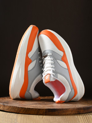 OFF LIMITS Running Shoes For Men(Grey, Orange, White , 8)