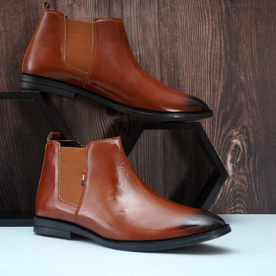OFRI Blaster Brown Boots For Men(Brown , 8)