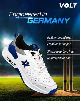 volt V220 Cricket Shoes For Men(Blue , 11)