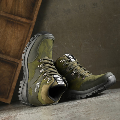 Vellinto Vellinto GIZMO Outdoor Boots For Men ll Casual Miliatry Boots For Men Boots For Men(Green , 6)