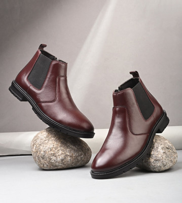 CHADDAMMI Rich Quality|Lightweight|Comfortable Boots For Men(Brown , 10)