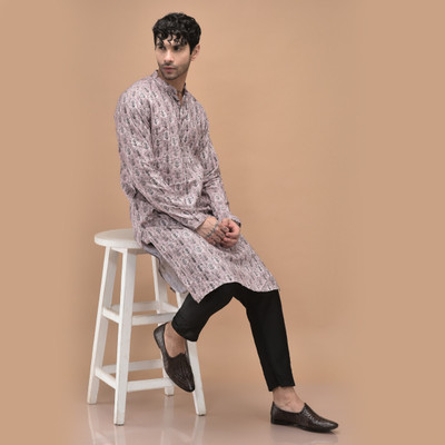 FAUSTO Textured Ethnic Round Toe Juttis for Wedding|Festive Slip-On Pathani Kurta Mojaris For Men(Brown , 6)