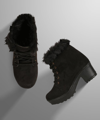 COMMANDER Boots For Women(Black , 5)