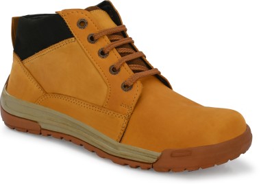 HUNDO P Outdoor Boots For Men(Tan , 7)