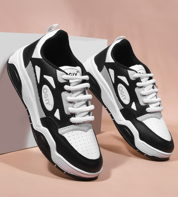 Vortek Sneakers For Men(Black, White , 7)