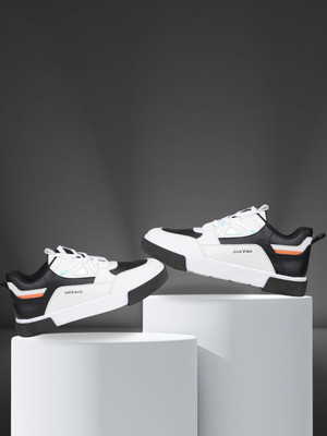 Ezok Sneakers For Men(White, Black , 7)